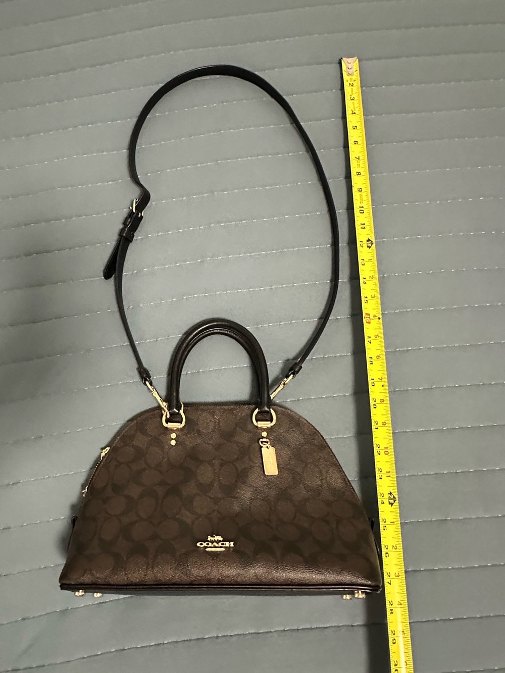 Coach Katy Dome Satchel Signature Canvas - Picture 3 of 15
